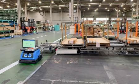 エクセディのAMRロボット「Neibo」、 LIXIL関東物流セ