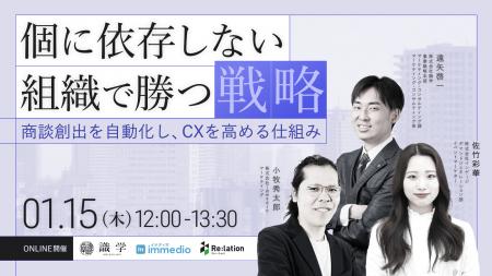 【1/15開催】顧客対応の属人化解消と組織マネジメント