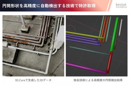 bestat、点群・メッシュから円筒形状を高精度に自動検