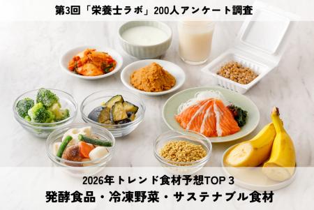 栄養士・管理栄養士200人に聞いた！2026年トレンド食
