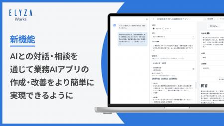 ELYZA Worksにおいて、AIとの対話・相談を通じて業務A