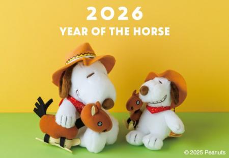 来年2026年は午年！SNOOPY茶屋から〈うま〉をテーマに