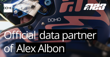 Domo、F1ドライバーのアレクサンダー・アルボン選手と