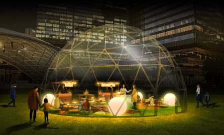 【12/13-14 限定】大阪・梅田に登場する芝生のドーム
