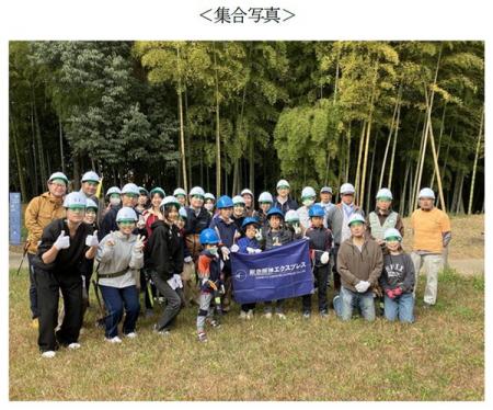 神奈川県横浜市「横浜国際プール」の竹林で竹林保全活
