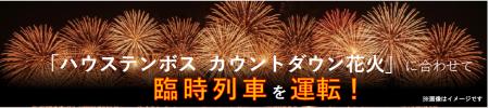 「ハウステンボス カウントダウン花火」に合わせて臨