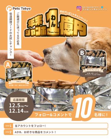 低温調理フードのお試しチャンス！「年末ジャンポわん