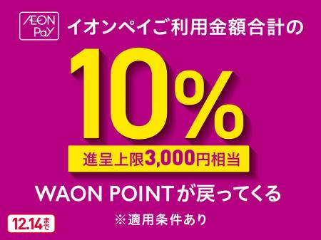 デンキチ全店で「AEON Pay 10％還元キャンペーン」利