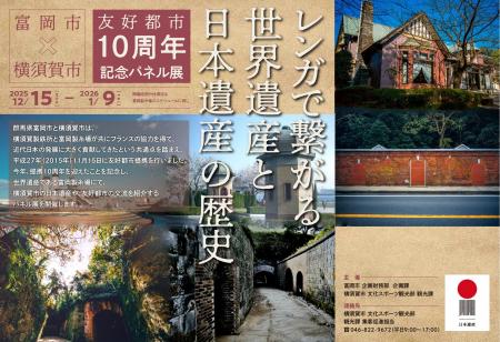 「富岡市×横須賀市　友好都市 10周年記念パネル展」の
