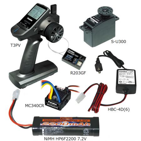 【双葉電子工業】 T3PV送信機を使用した、“1/10電動カ 【双葉電子工業】 T3PV送信機を使用した、“1/10電動カ