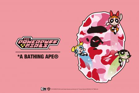 「BAPE(R)︎ x THE POWERPUFF GIRLS」APE HEADやBABY M
