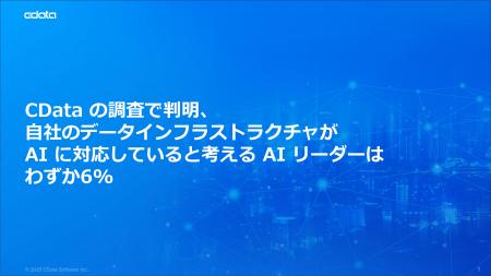 CData の調査で判明、自社のデータインフラストラクチ