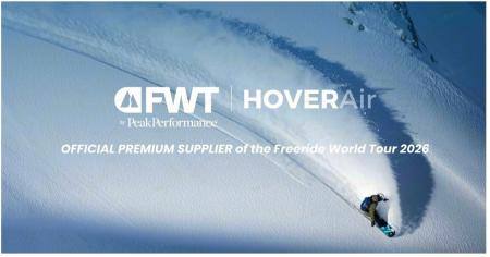 HOVERAir、Freeride World Tour 2026とのパートナーシ