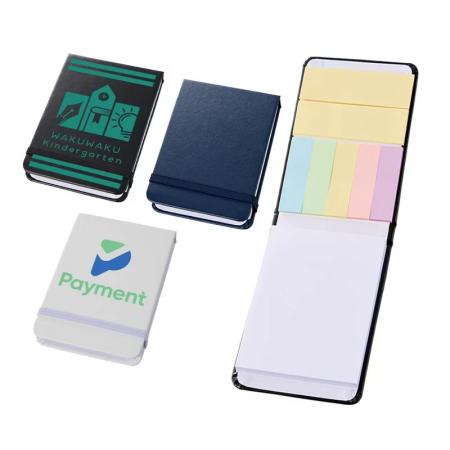 ME-Qの「高級感ある合皮カバー付箋セット」オリジナル ME-Qの「高級感ある合皮カバー付箋セット」オリジナル