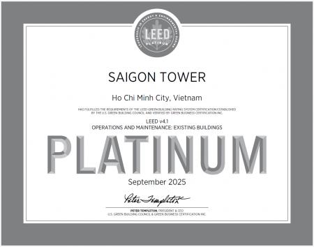 ベトナム・ホーチミン市「サイゴン・タワー」「LEED O ベトナム・ホーチミン市「サイゴン・タワー」「LEED O
