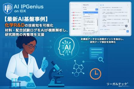 化学R&Dの技術知を可視化:材料・配合試験ログをAIが 化学R&Dの技術知を可視化:材料・配合試験ログをAIが