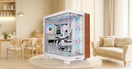 木のラインが印象的なPCケース、Thermaltake社製「Vie 木のラインが印象的なPCケース、Thermaltake社製「Vie