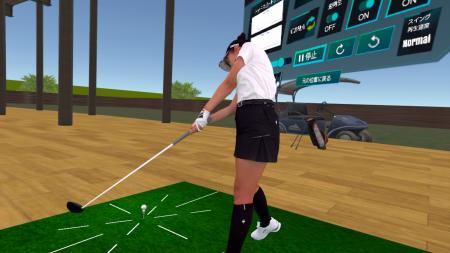 VRゴルフソリューション「EnonoGolf」に菅沼菜々選手 VRゴルフソリューション「EnonoGolf」に菅沼菜々選手