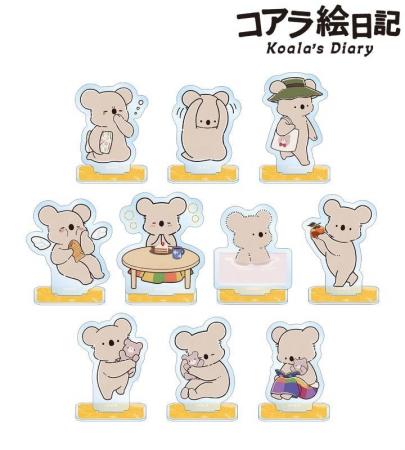 アニメ「コアラ絵日記」のトレーディングアクリルスタ