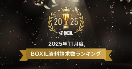 SaaS比較サイト「BOXIL」2025年11月度資料請求数ラン