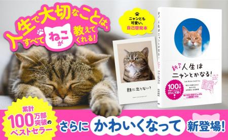 可愛いネコの写真に癒されついでに偉人の名言も学べる