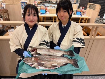 【特別育成】焼津水産高校の生徒が卵から育てたサーモ