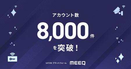 IoT/DX プラットフォーム『MEEQ』、アカウント数8,000 IoT/DX プラットフォーム『MEEQ』、アカウント数8,000