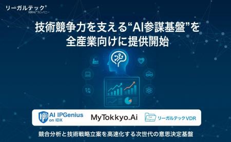 【知財AI】リーガルテック社、技術競争力を支える“AI 【知財AI】リーガルテック社、技術競争力を支える“AI