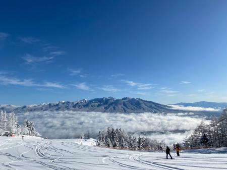 長野・富士見町諏訪南ICから7分、ゴンドラ1本で標高差 長野・富士見町諏訪南ICから7分、ゴンドラ1本で標高差