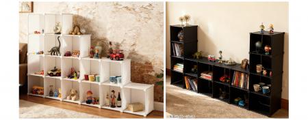 好きなものを飾って収納。工具いらずで組立！組合せ自