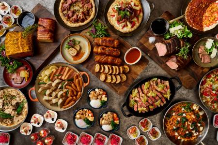 【ホテルヴィスキオ大阪】ライブキッチンのできたて肉