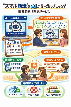 Legal AI - スマホ新法施行に完全対応。アプリ開発者