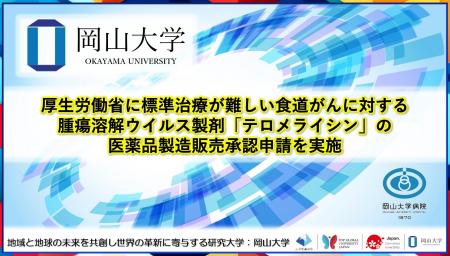 【岡山大学】厚生労働省に標準治療が難しい食道がんに
