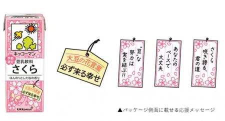新生活を迎える人を応援！「キッコーマン 豆乳飲料 さ