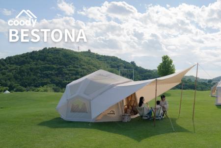 Makuakeで歴代最高額を達成した「coodyエアテントBEST