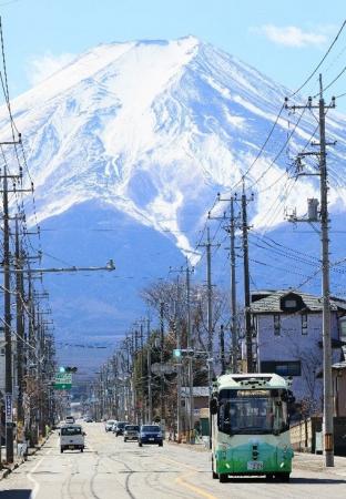 【富士吉田市 自動運転EVバスプロジェクト】市街地公