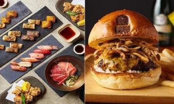 ワイエスフード、寿司居酒屋「KINKA」および「Burger 