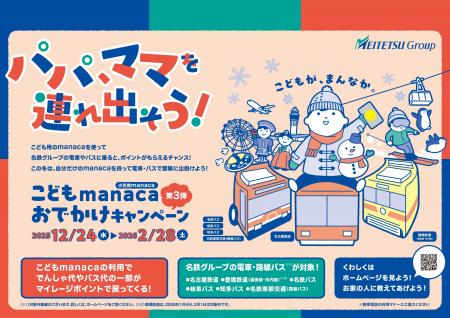 「こどもmanacaおでかけキャンペーン第3弾」として小