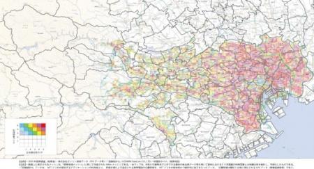 東京都「EV充電器設置需要マップ」にゼンリンの地理空