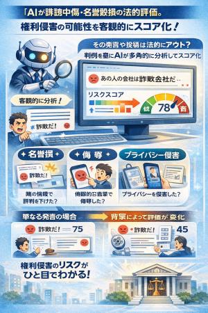 Legal AI - SNSの投稿をコピペするだけ！AIが誹謗中傷