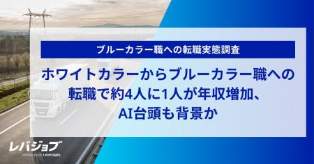 ホワイトカラーからブルーカラー職への転職で約4人に1