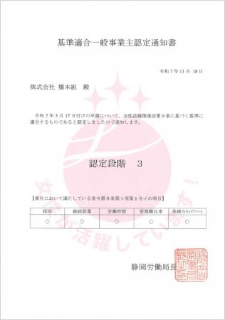 建設業界で女性比率26％を実現。株式会社橋本組が「え