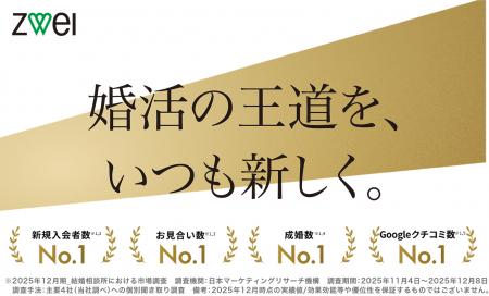 全国で最多の店舗数を誇る結婚相談所「ZWEI（ツヴァイ
