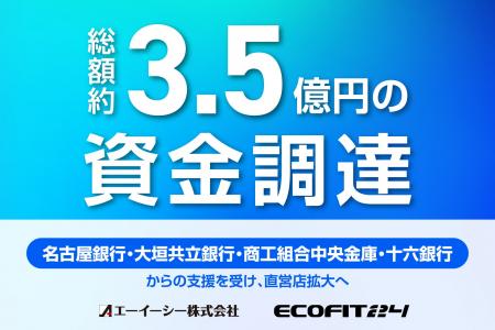 ECOFIT24を展開するエーイーシー株式会社、総額約3.5