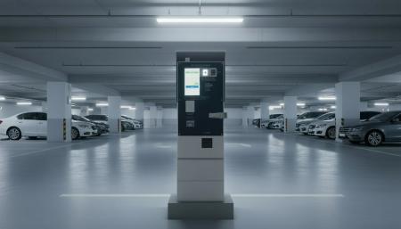 スマート駐車場システム「DENNOU PARK」loT精算機の安 スマート駐車場システム「DENNOU PARK」loT精算機の安