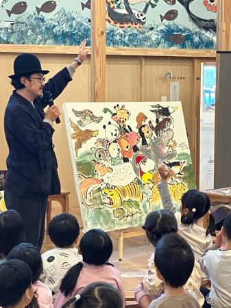 子どもたち大興奮！絵本作家・谷口 智則さんによるラ