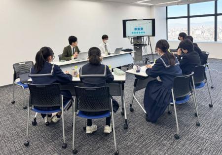 【日水コン】中学生が総合学習の一環で日水コンを訪問