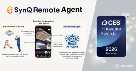 AI現場監督「SynQRemote Agent」CESイノベーションア