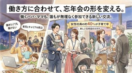 働くパパ・ママ必見！子連れOKのオフィス忘年会を実施