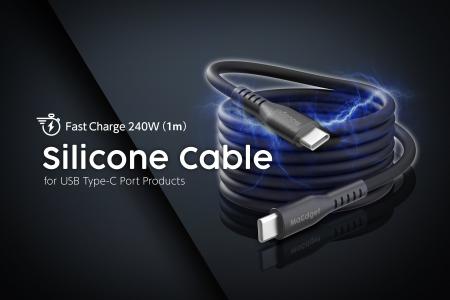 絡まる悩みを解決！磁力でまとまるシリコン製ケーブル